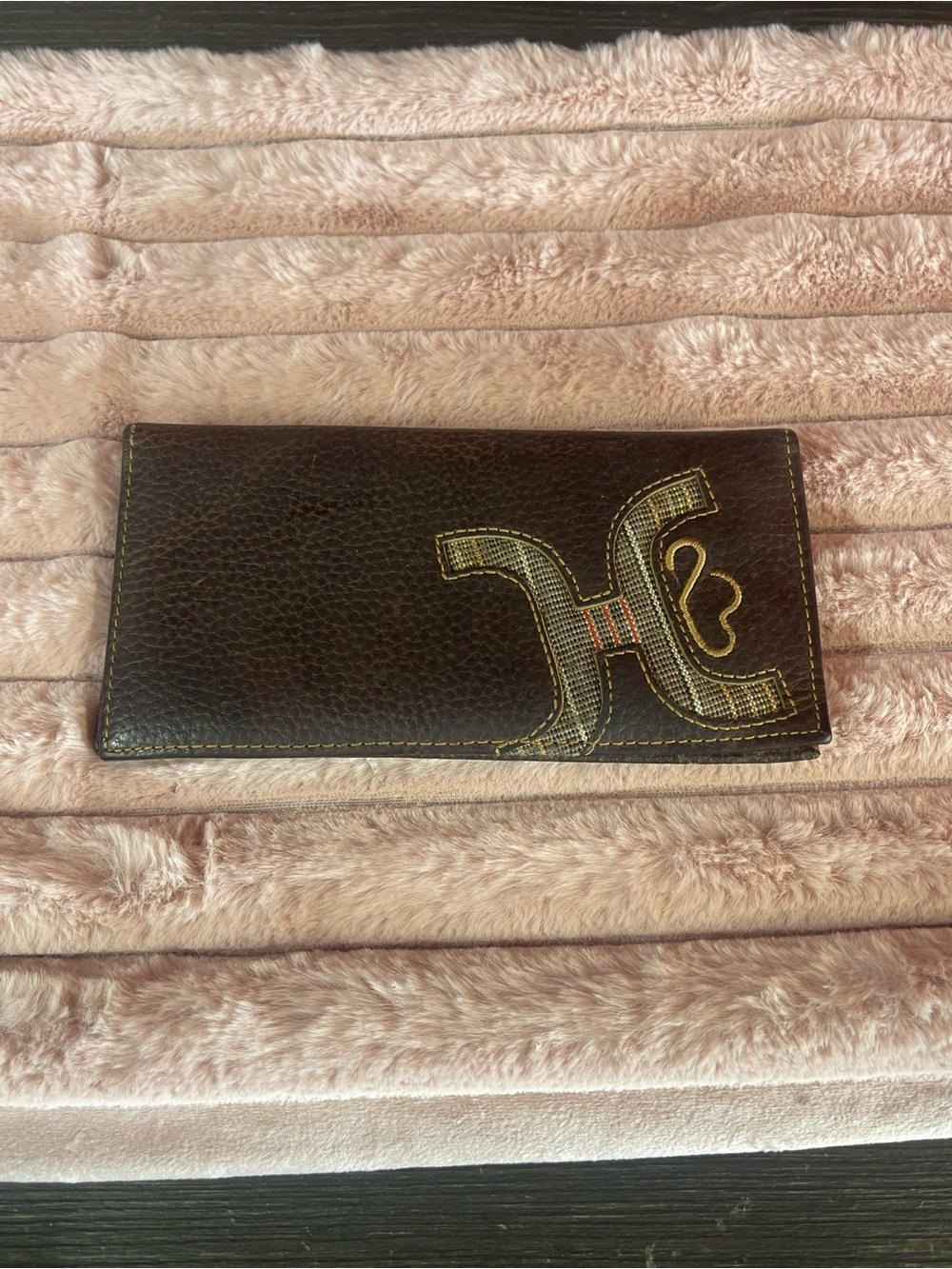 Hooey Brown Leather Bi-Fold Wallet